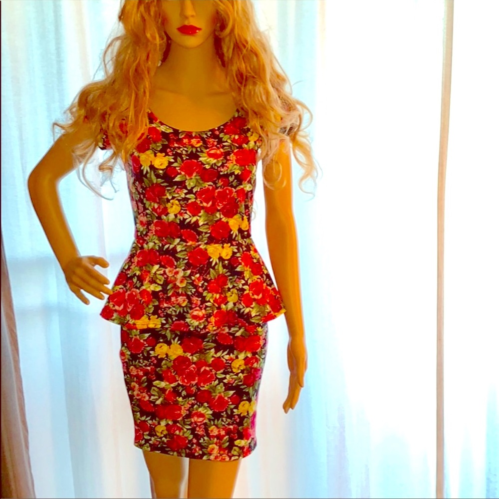 Floral pencil dress